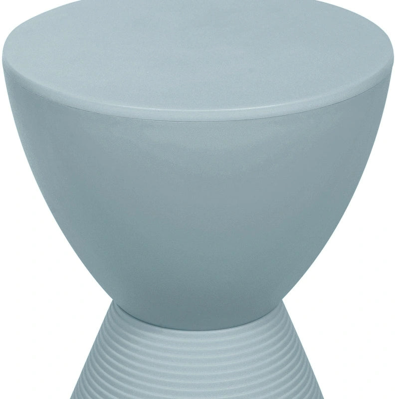 Boyd Round Side Table Ribbed Design Base Accent End Table with Removable Lid for Living Room & Bedroom