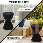 Boyd Round Side Table Ribbed Design Base Accent End Table with Removable Lid for Living Room & Bedroom