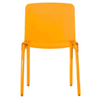 Stackable Acrylic Minimalist Plastic Dining Chair Modern Full Back Transparent Accent Side Chair for Dining Room & Kitchen