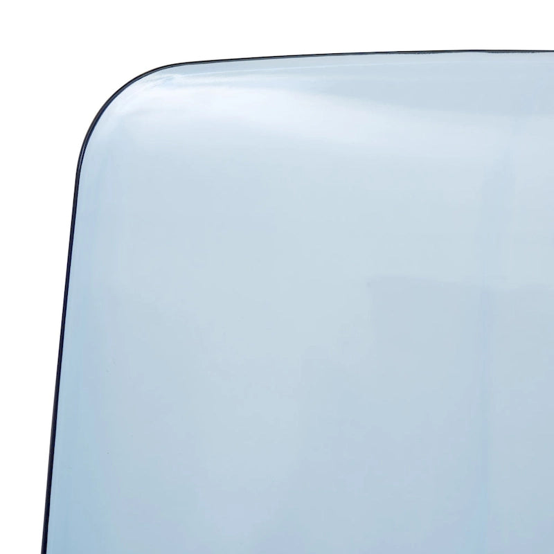 Stackable Acrylic Minimalist Plastic Dining Chair Modern Full Back Transparent Accent Side Chair for Dining Room & Kitchen