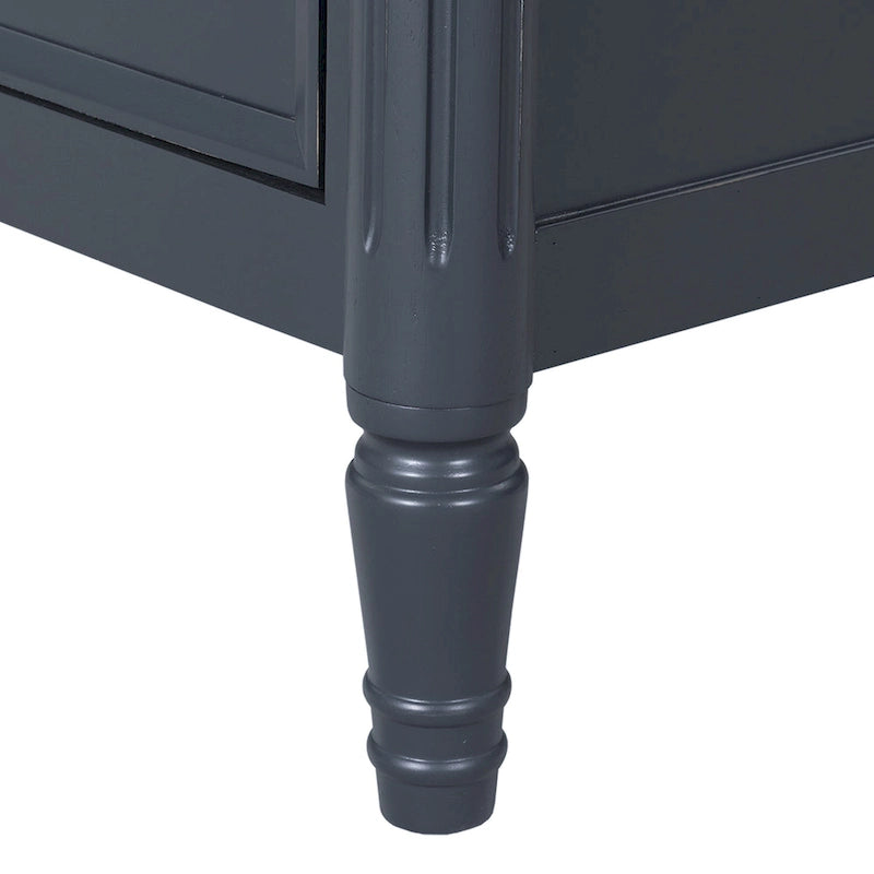 Furniture of America Arlena Modern Solid Wood Nightstand with USB Ports