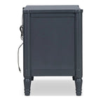 Furniture of America Arlena Modern Solid Wood Nightstand with USB Ports