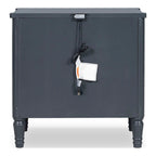 Furniture of America Arlena Modern Solid Wood Nightstand with USB Ports