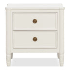 Furniture of America Arlena Modern Solid Wood Nightstand with USB Ports