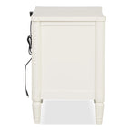 Furniture of America Arlena Modern Solid Wood Nightstand with USB Ports