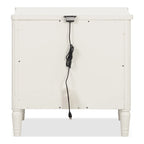 Furniture of America Arlena Modern Solid Wood Nightstand with USB Ports