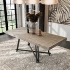 Furniture of America Evrena Modern 7-Piece Black Solid Wood Dining Set