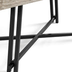 Furniture of America Evrena Modern 7-Piece Black Solid Wood Dining Set