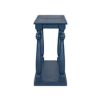 63 Long Entryway Console Table Sofa Table with Bottom Storage Shelf & Sculptural Vase-Leg for Hallway Living Room