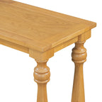 63 Long Entryway Console Table Sofa Table with Bottom Storage Shelf & Sculptural Vase-Leg for Hallway Living Room