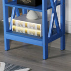 Modern Nightstand with 3-Tier Storage Shelves