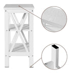 Modern Nightstand with 3-Tier Storage Shelves