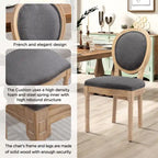 French Dining Chair with Nailhead Trim Set of 6