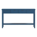 High-Quality Entryway Console Table with 4 Spacious Drawers & 1 Bottom Shelf
