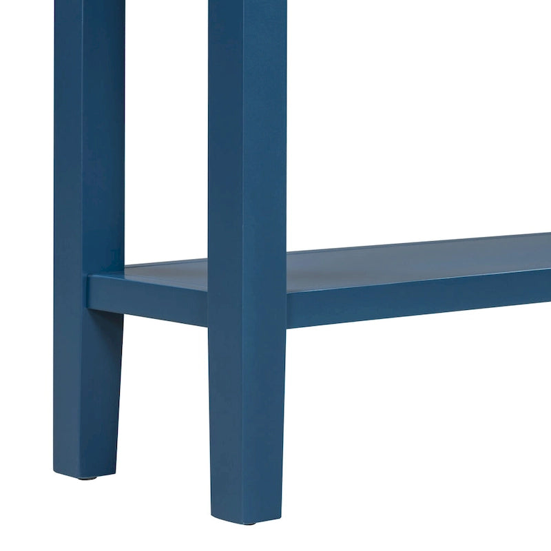 High-Quality Entryway Console Table with 4 Spacious Drawers & 1 Bottom Shelf
