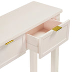 High-Quality Entryway Console Table with 4 Spacious Drawers & 1 Bottom Shelf