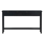 High-Quality Entryway Console Table with 4 Spacious Drawers & 1 Bottom Shelf