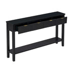 High-Quality Entryway Console Table with 4 Spacious Drawers & 1 Bottom Shelf