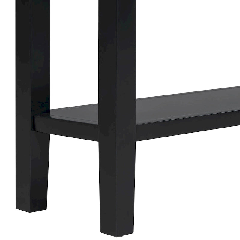 High-Quality Entryway Console Table with 4 Spacious Drawers & 1 Bottom Shelf
