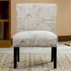 White 25.5 Upholstered Accent Chair