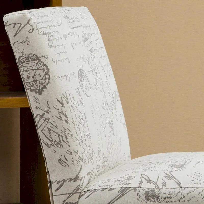 White 25.5 Upholstered Accent Chair