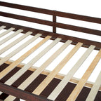 Full Pine Loft Bed with Desk and Storage