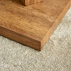 47.2 Modern Rectangular Coffee Table with Tempered Glass Tabletop and MDF Legs