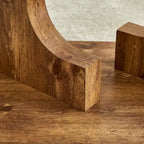 47.2 Modern Rectangular Coffee Table with Tempered Glass Tabletop and MDF Legs