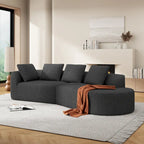 Christopher Knight Home - Olivia Curved Foam Sofa Set - 116L
