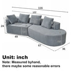 Christopher Knight Home - Olivia Curved Foam Sofa Set - 116L