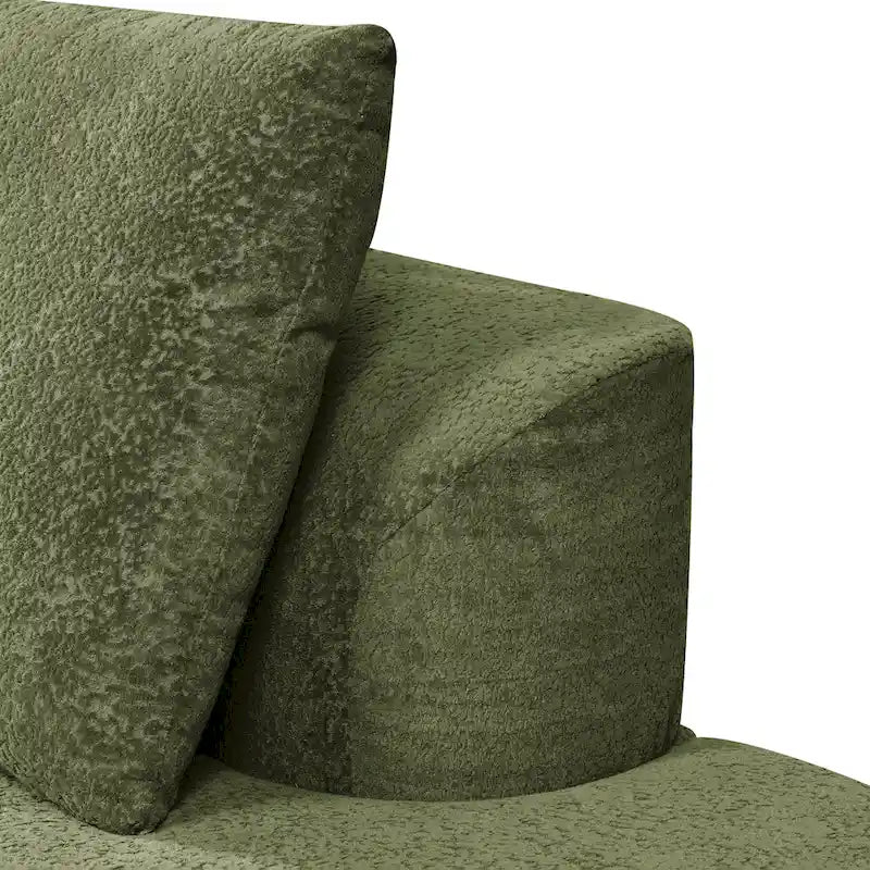 Christopher Knight Home - Olivia Curved Foam Sofa Set - 116L