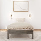 Plank and Beam Twin-Size Platform Bed