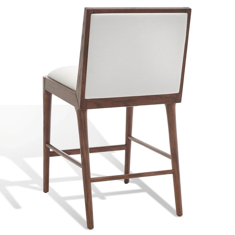 SAFAVIEH Couture Vonne Linen Counter Stool (Set of 2) - 19Wx22Dx36H