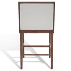 SAFAVIEH Couture Vonne Linen Counter Stool (Set of 2) - 19Wx22Dx36H