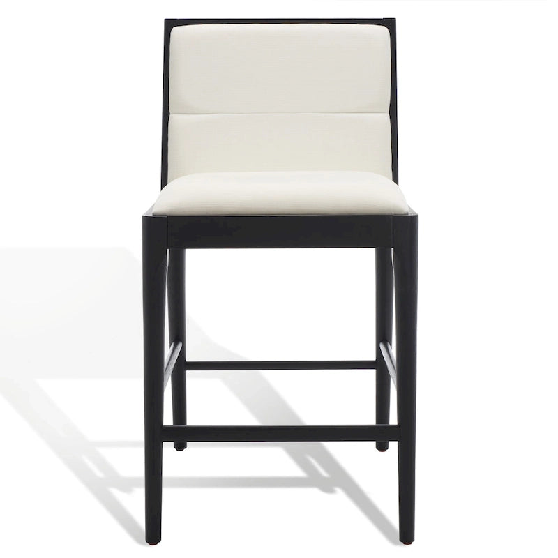 SAFAVIEH Couture Vonne Linen Counter Stool (Set of 2) - 19Wx22Dx36H