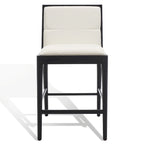 SAFAVIEH Couture Vonne Linen Counter Stool (Set of 2) - 19Wx22Dx36H