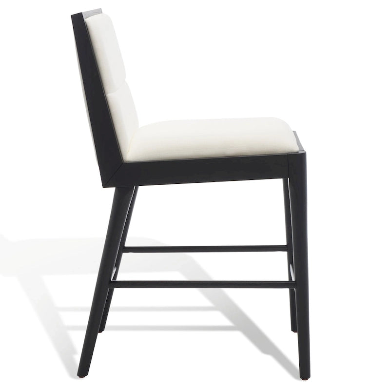SAFAVIEH Couture Vonne Linen Counter Stool (Set of 2) - 19Wx22Dx36H