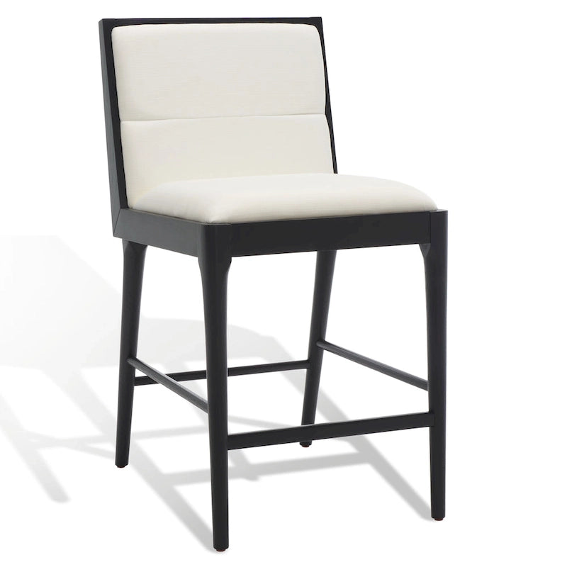 SAFAVIEH Couture Vonne Linen Counter Stool (Set of 2) - 19Wx22Dx36H