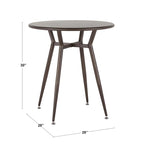 Carbon Loft Barton Industrial Round Dinette Table