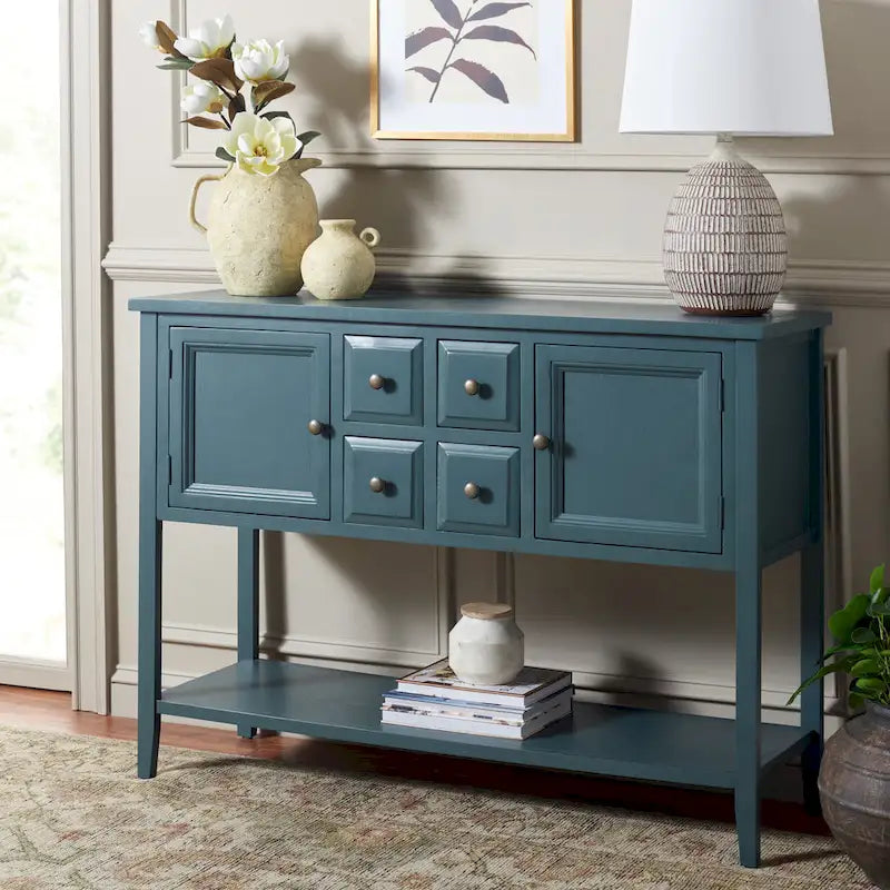 SAFAVIEH Milenija Oak Finish Storage Sideboard - 45.7 x 15 x 34 - 17Wx48Dx22H
