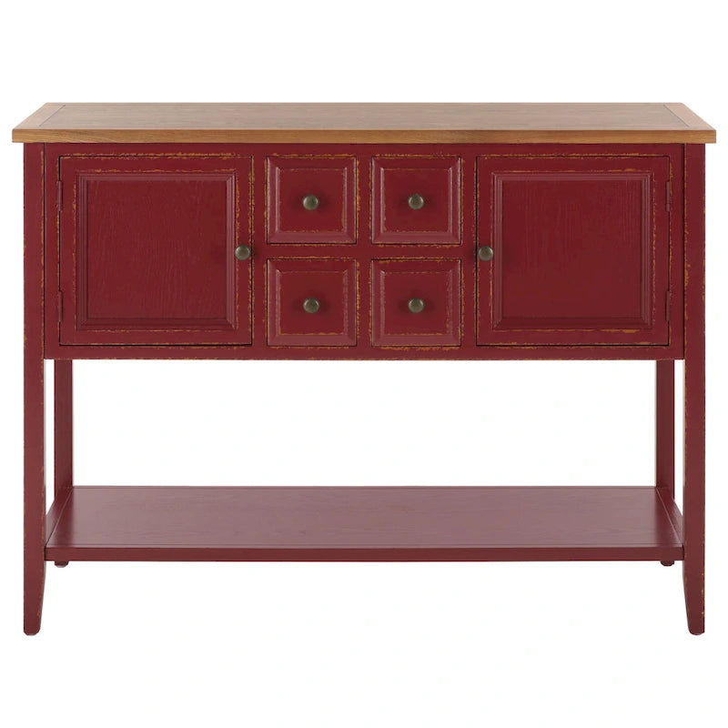 SAFAVIEH Milenija Oak Finish Storage Sideboard - 45.7 x 15 x 34 - 17Wx48Dx22H