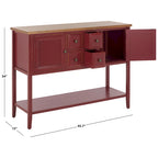 SAFAVIEH Milenija Oak Finish Storage Sideboard - 45.7 x 15 x 34 - 17Wx48Dx22H
