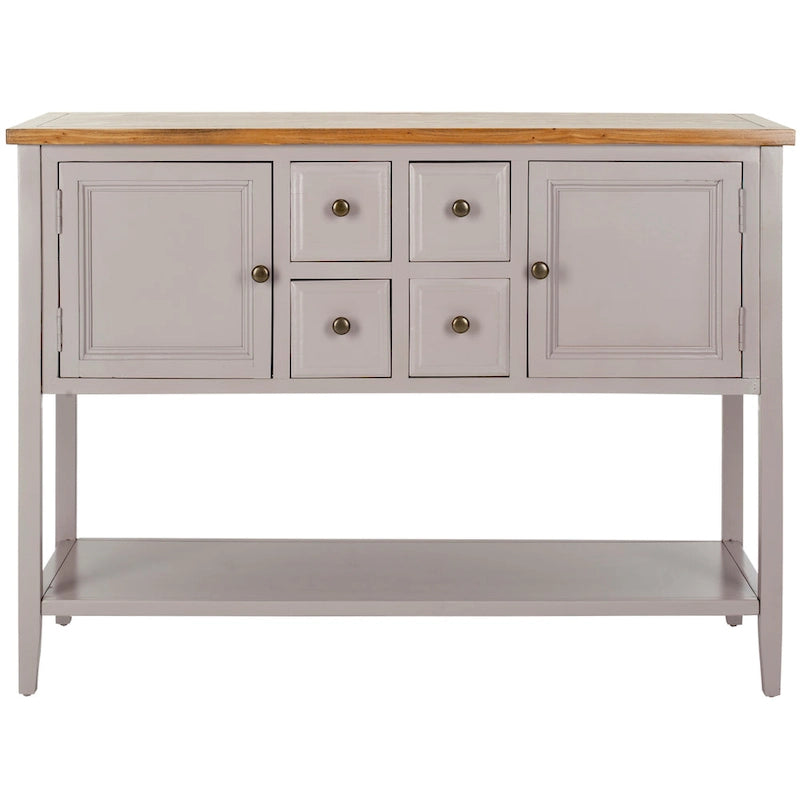 SAFAVIEH Milenija Oak Finish Storage Sideboard - 45.7 x 15 x 34 - 17Wx48Dx22H