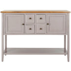 SAFAVIEH Milenija Oak Finish Storage Sideboard - 45.7 x 15 x 34 - 17Wx48Dx22H
