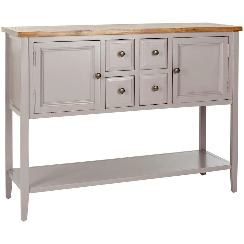 SAFAVIEH Milenija Oak Finish Storage Sideboard - 45.7 x 15 x 34 - 17Wx48Dx22H