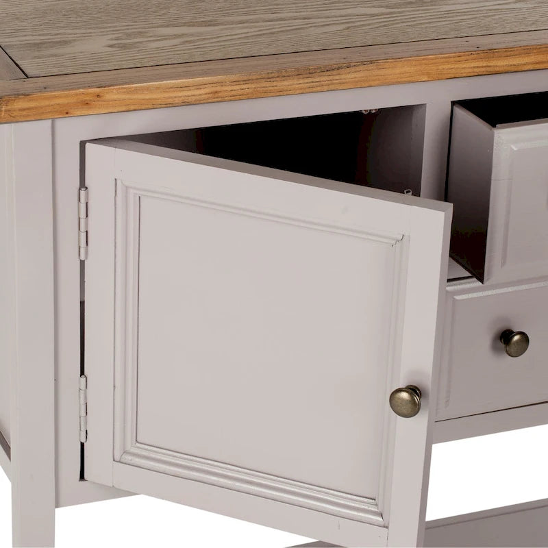 SAFAVIEH Milenija Oak Finish Storage Sideboard - 45.7 x 15 x 34 - 17Wx48Dx22H