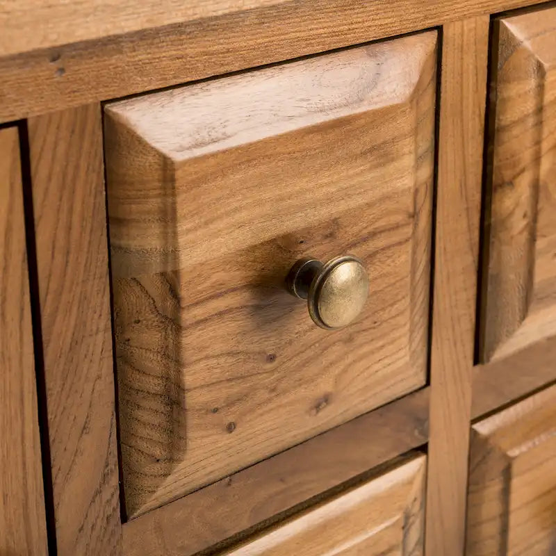 SAFAVIEH Milenija Oak Finish Storage Sideboard - 45.7 x 15 x 34 - 17Wx48Dx22H
