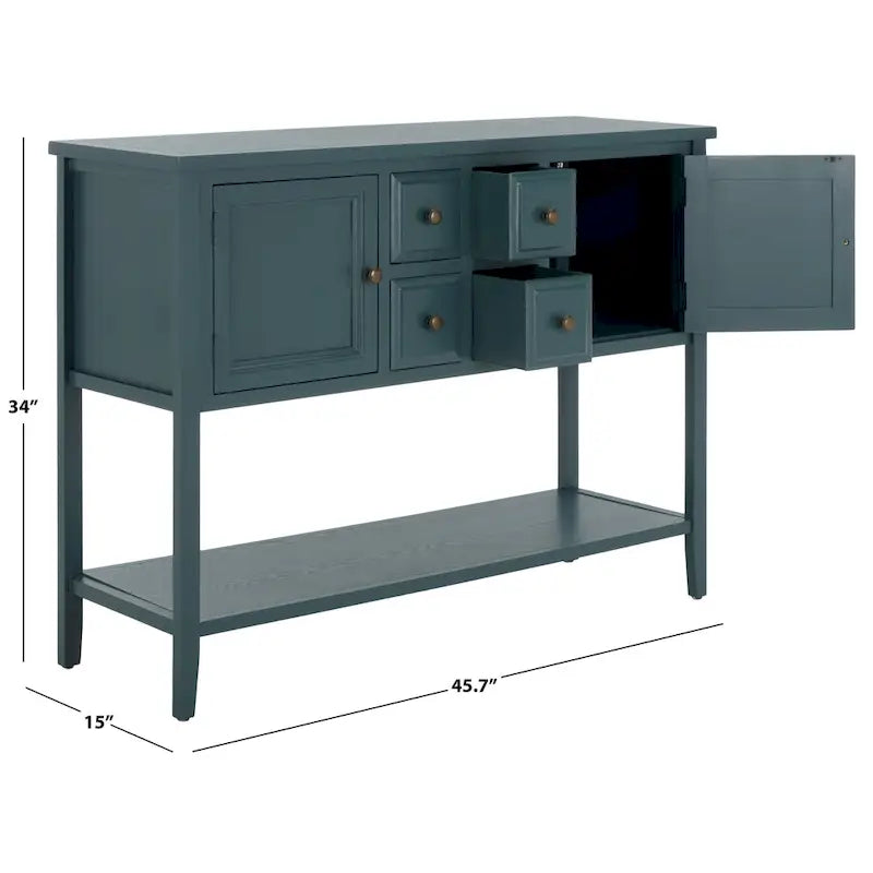 SAFAVIEH Milenija Oak Finish Storage Sideboard - 45.7 x 15 x 34 - 17Wx48Dx22H