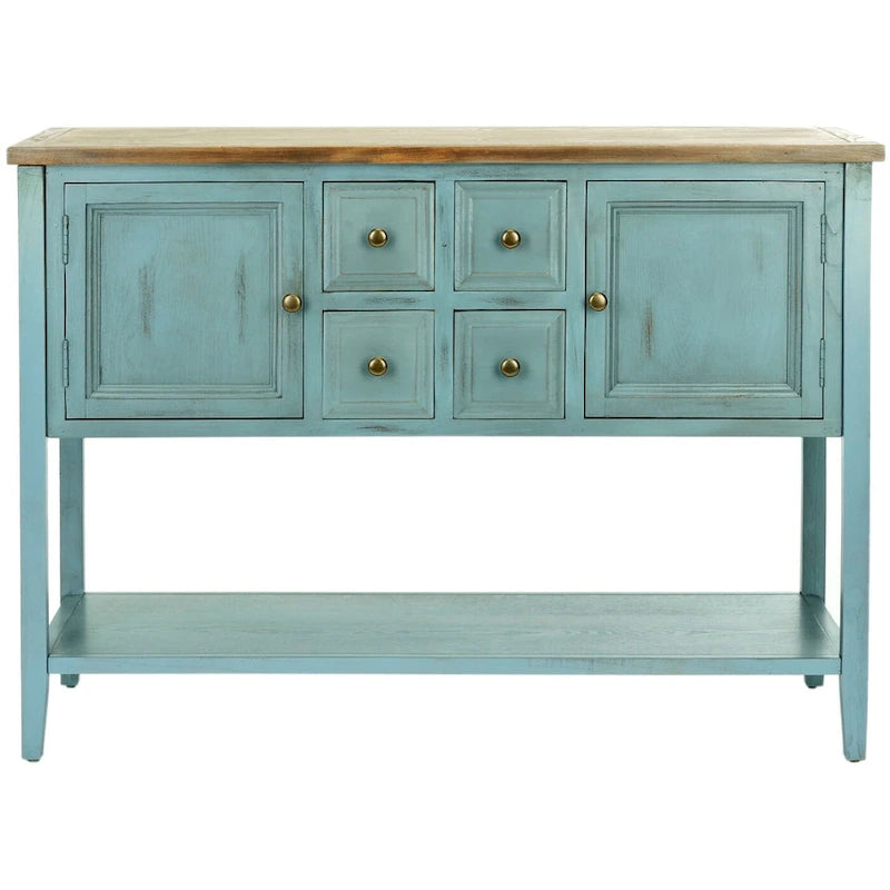 SAFAVIEH Milenija Oak Finish Storage Sideboard - 45.7 x 15 x 34 - 17Wx48Dx22H