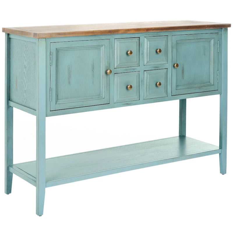 SAFAVIEH Milenija Oak Finish Storage Sideboard - 45.7 x 15 x 34 - 17Wx48Dx22H